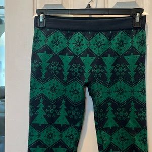 Fleece lined Christmas leggings